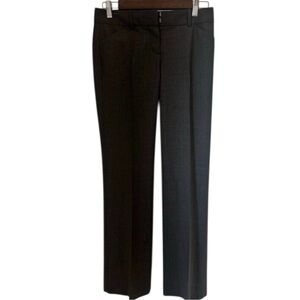 Theory Bi-Stretch Wool Slim Dress Pants Size 6 Gray Career Work